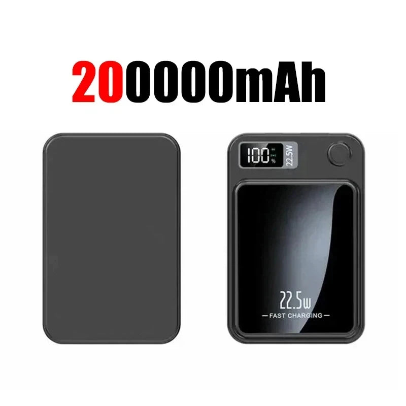 Magnetic Wireless Power Bank 200000mAh 22.5W Fast Charging External Battery Charger For Huawei Samsung iPhone PD 20W Powerbank