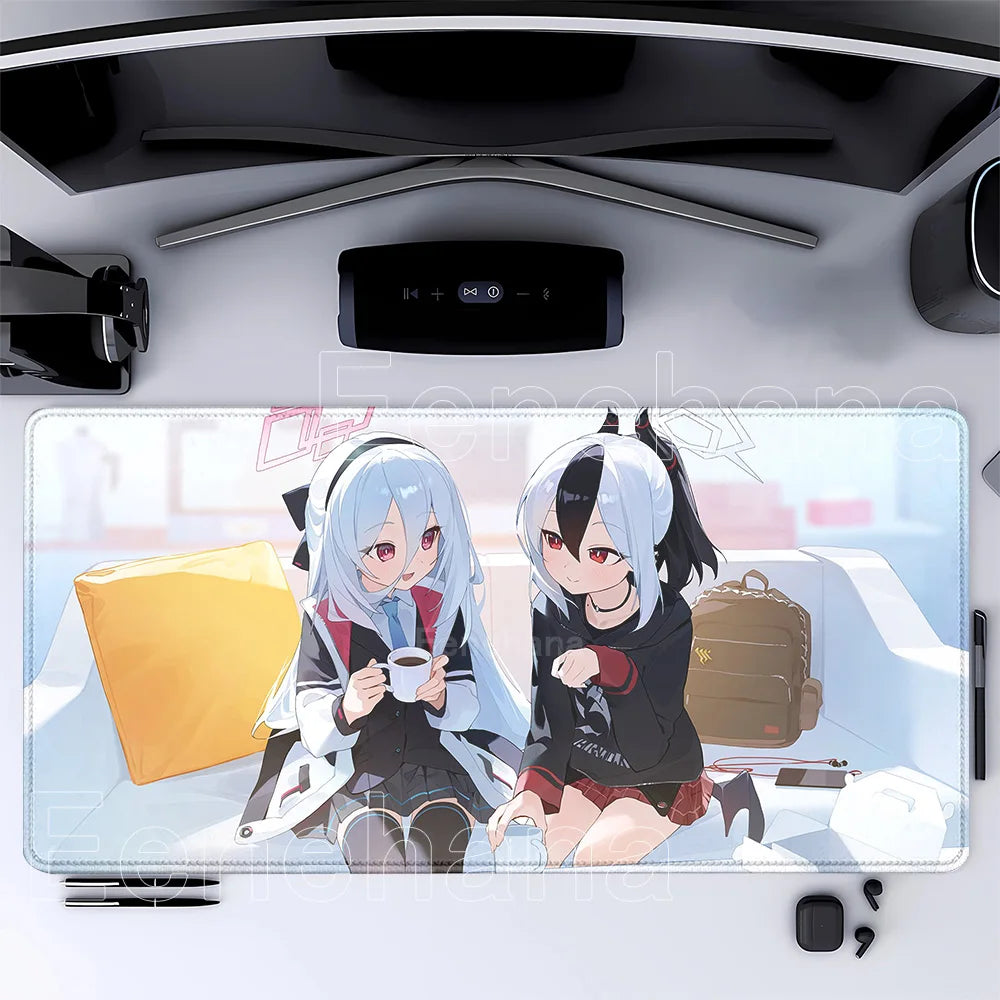 HD printing Tendō Kei Blue Archive Gaming Mousepad 400x900mm Anime girl key Mouse Pad PC Keyboard Office accessories XXL DeskMat