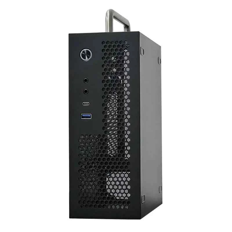 SKTC A09 Mini ITX PC Case fit HTPC, Small Form Factor Desktop Computer Case Support ITX Motherboard