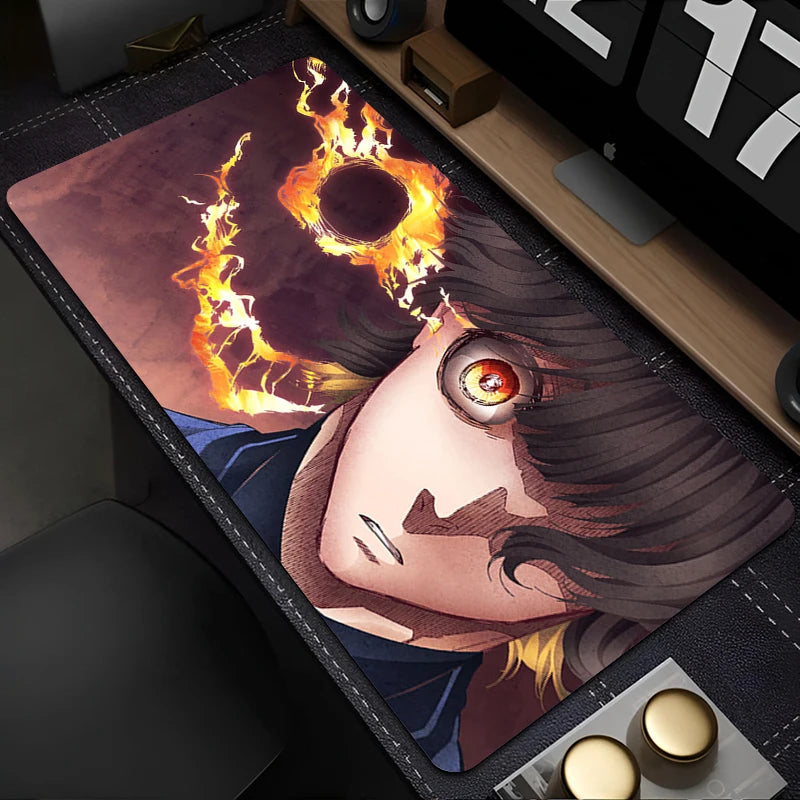 Mouse Pad Japan Anime Blue Lock Nagi Seishiro Mousepad PC Gamer Keyboard Rug Black And White Laptop Gaming Accessories Desk Mat