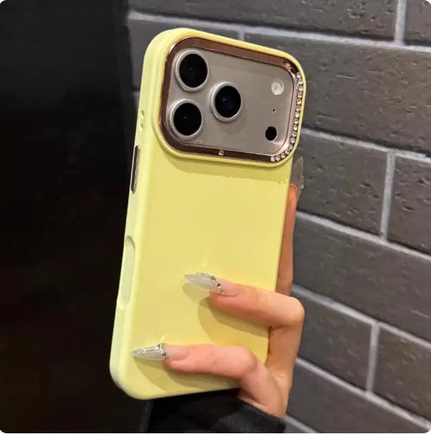 Rhinestone Silicone Phone Case for iPhone 17/16/15/14/13/12/11 pro Max - Soft Comfortable Design Compatible with Multiple Models