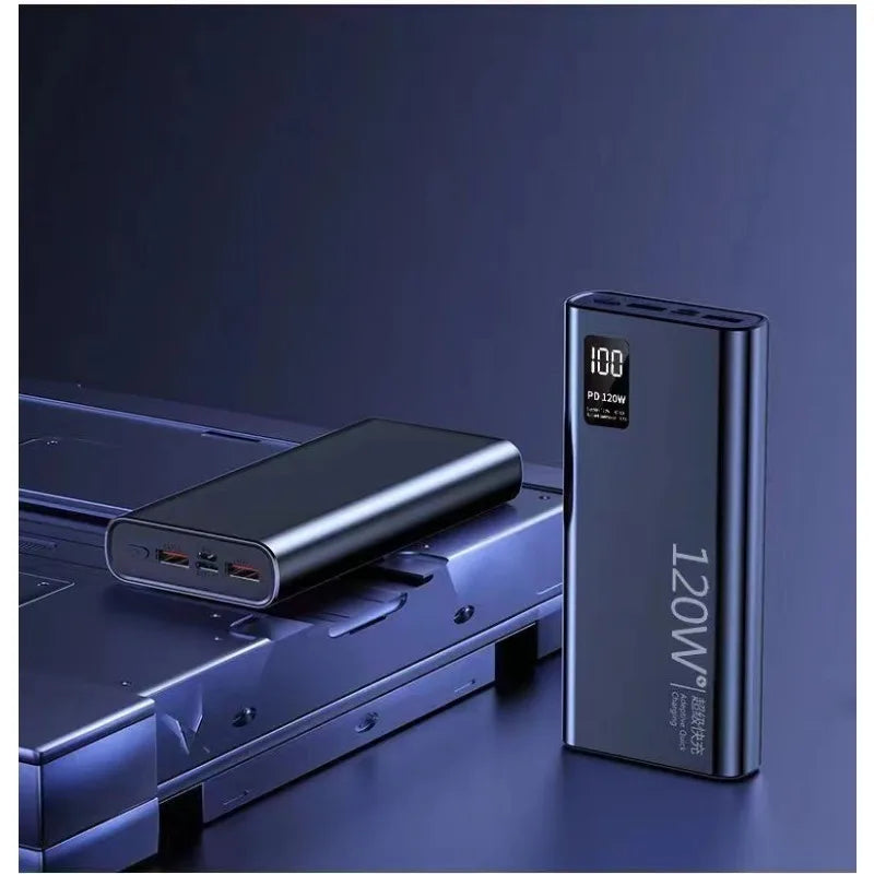 20000mAh 57000mAh Power Bank Digital Display Bidirectional Super Fast Charger External Battery for IPhone Android Fast Charging