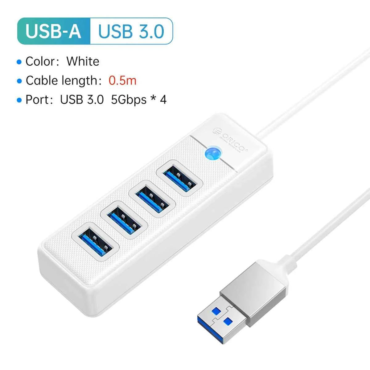 ORICO 5Gbps USB 3.0 HUB Colorful 4 Ports High Speed Mini Splitter OTG Adapter For Desk PC Computer Accessories HUAWEI Xiaomi