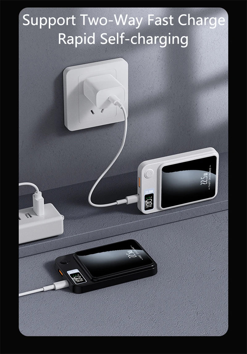 Magnetic Wireless Power Bank 50000mAh 22.5W Fast Charging External Battery Charger for Huawei Samsung iPhone PD 20W Powerbank