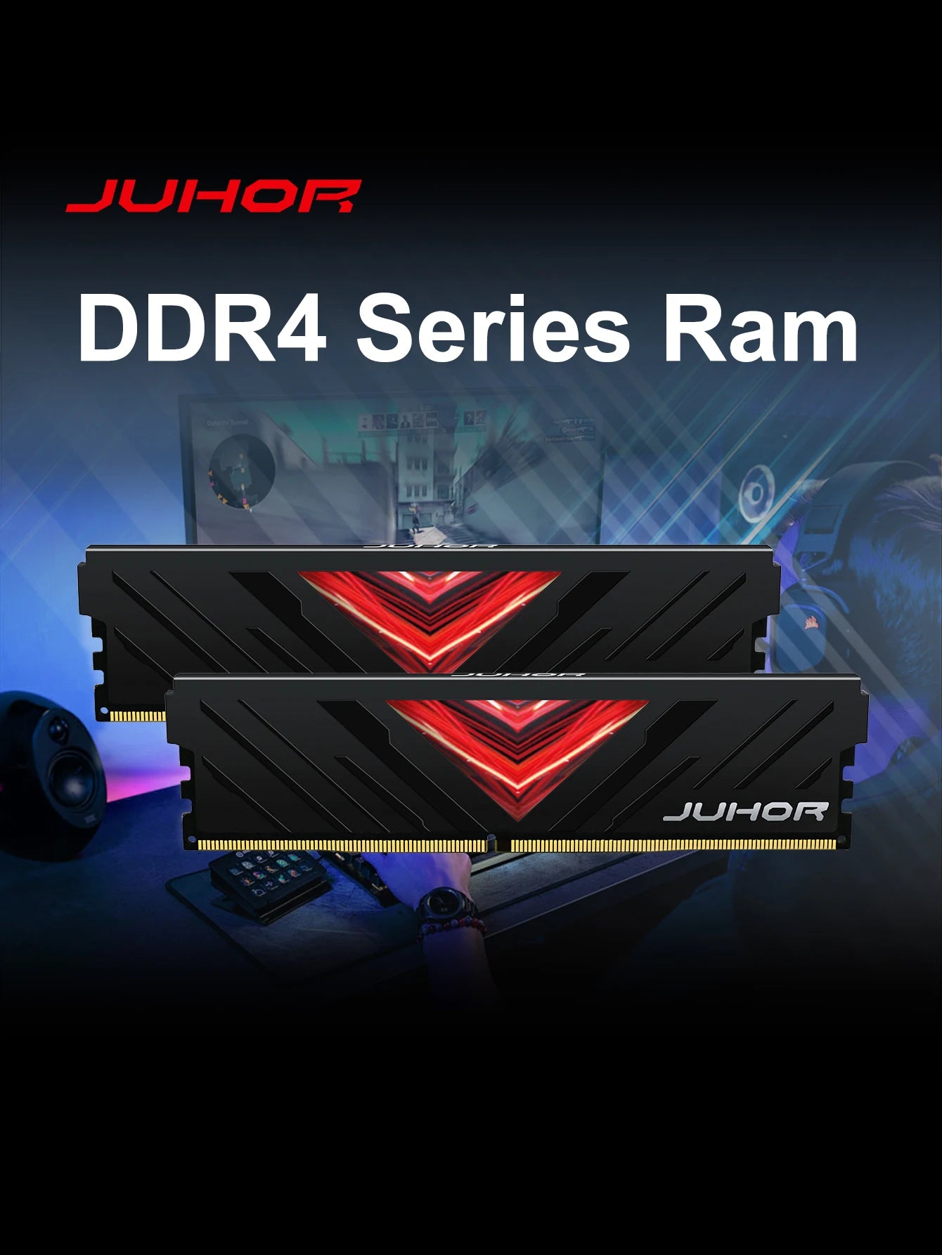 JUHOR Memoria Ram DDR4 8GB 16GB 3200MHz Udimm  Dimm  Desktop Memory