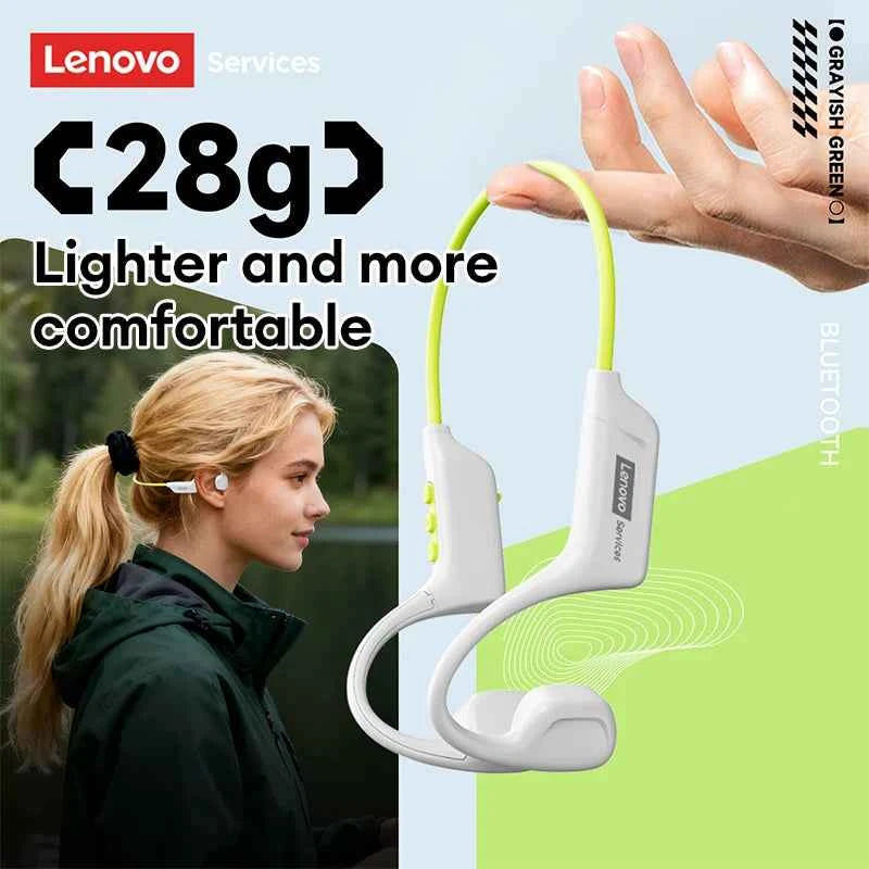 Choice Lenovo S102 Wireless Bone Conduction IPX6 Waterproof Sports Headphones Cycling Fitness Earbuds Bluetooth V6.0 Earphones