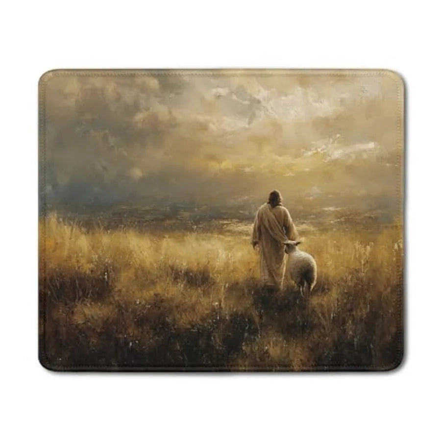 Watercolor Forest Christian Mouse Pad, Psalm 46:1Bible Verse Mouse Pads Mousepad for Desk Home Office Dorm Computers Laptop, Re