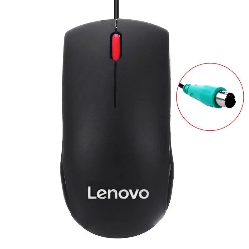 Lenovo keyboard Mouse PS/2 Round Port Interface Wired Combo Red Dot Waterproof