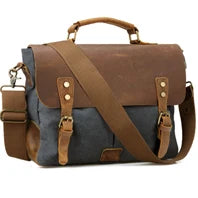 High Quality Genuine Leather Men Briefcase Business bag Crazy Horse Leather Large 17