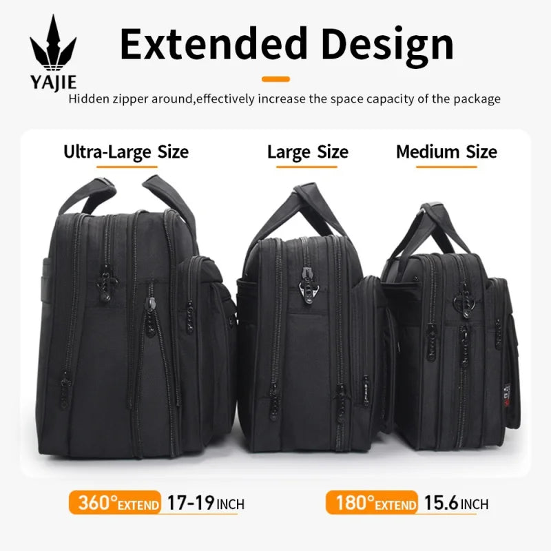 Large Capacity Briefcase Bag Men Business Bag 15.6 inch 17