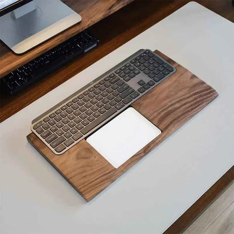 Black Walnut Mxkeys Mini Keyboard Hand Rest Custom Keyboard Base Bracket Ergonomics Anti Slip and Comfortable Palm Rest Design