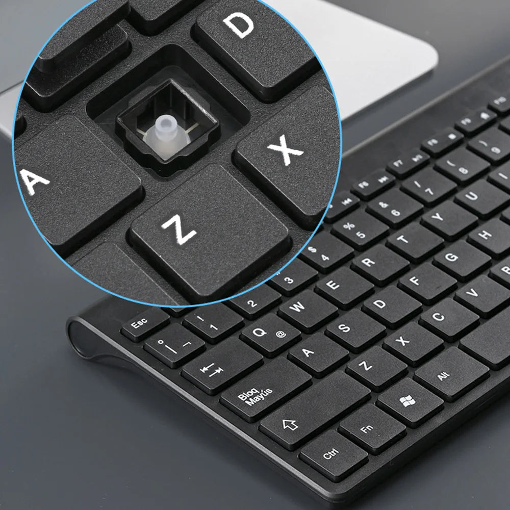 Hot Spanish Keyboard Wireless Mouse For Game PC Player TV Spanish Keyboard and Mouse Set 78Keys Gaming Keyboard Dropshipping