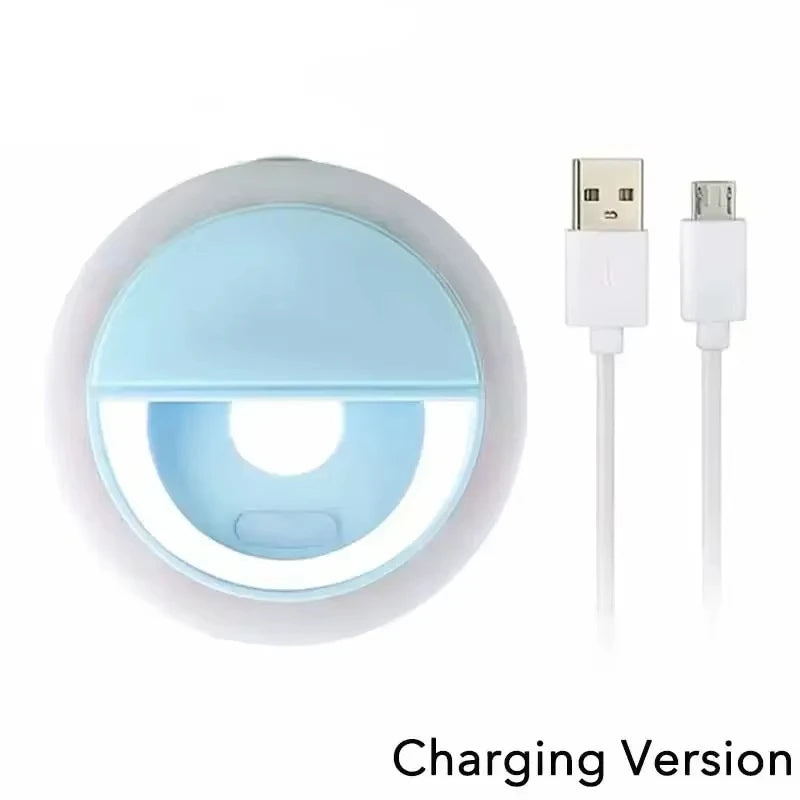 LED Selfie Ring Light for Mobile Phone Lens Selfie Light for IPhone, Samsung, Xiaomi, POCO Mobile Phone Portable Selfie Light