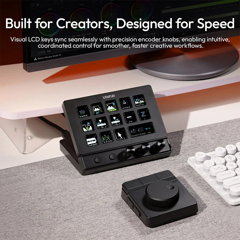 Ulanzi D200X StreamDeck Visual Keyboard Creative Control Hub 8-in-1 Docking Station Ecosystem Video Output Data Transfer Editing