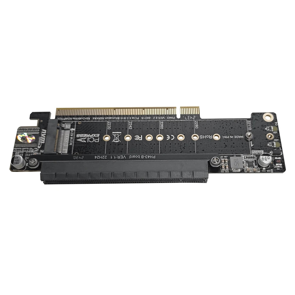 PCIe X16 to X8+X4+X4 Split Expansion Adapter Card