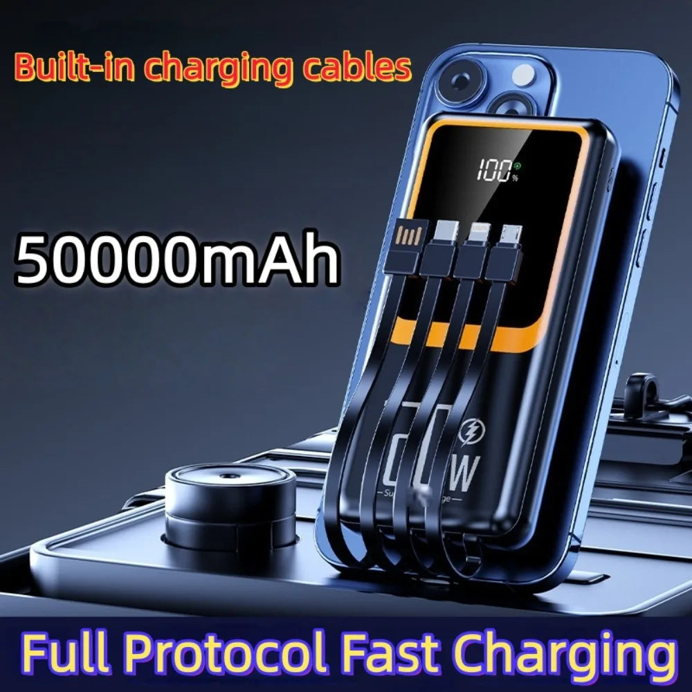 High Capacity Outdoor Portable Power Bank Universal Charger for IPhone Samsung Xiaomi Android Mobile Phones