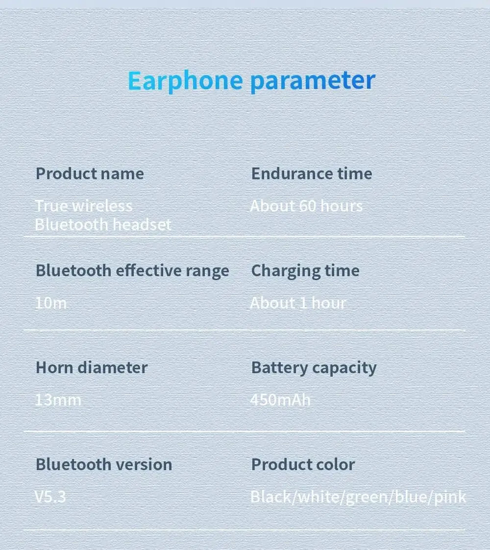 UEESFIT A5 TWS Bluetooth Earphones Hifi Sound Headphones Sport Headset True Wireless Earphones Noise Canceling Earbuds For Phone