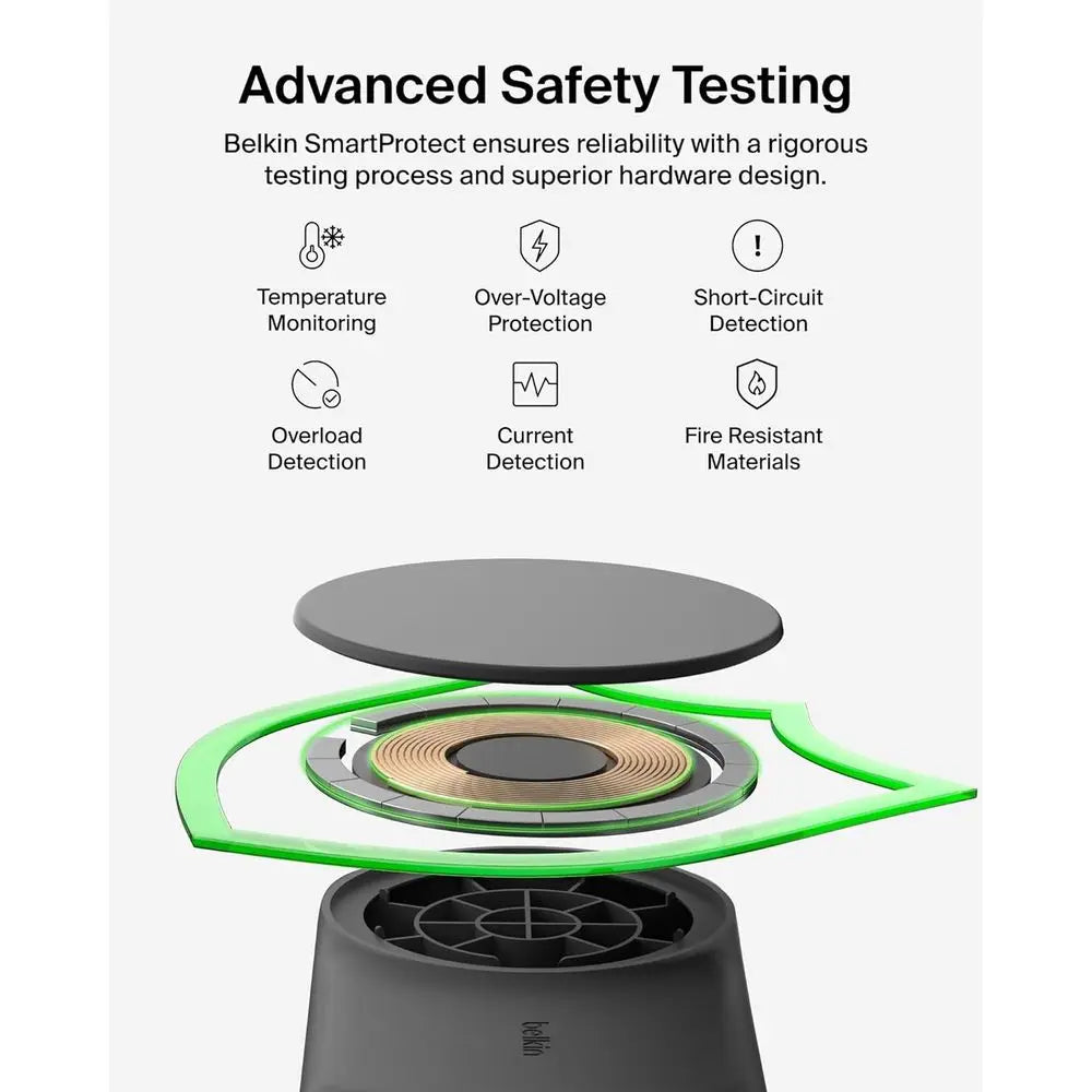 2-in-1 Qi2.2 25W Magnetic Wireless Charger with 5W USB-C Port, Compatible for iPhone 17/16/15, Pixel 10, and AirPods, Includes 4