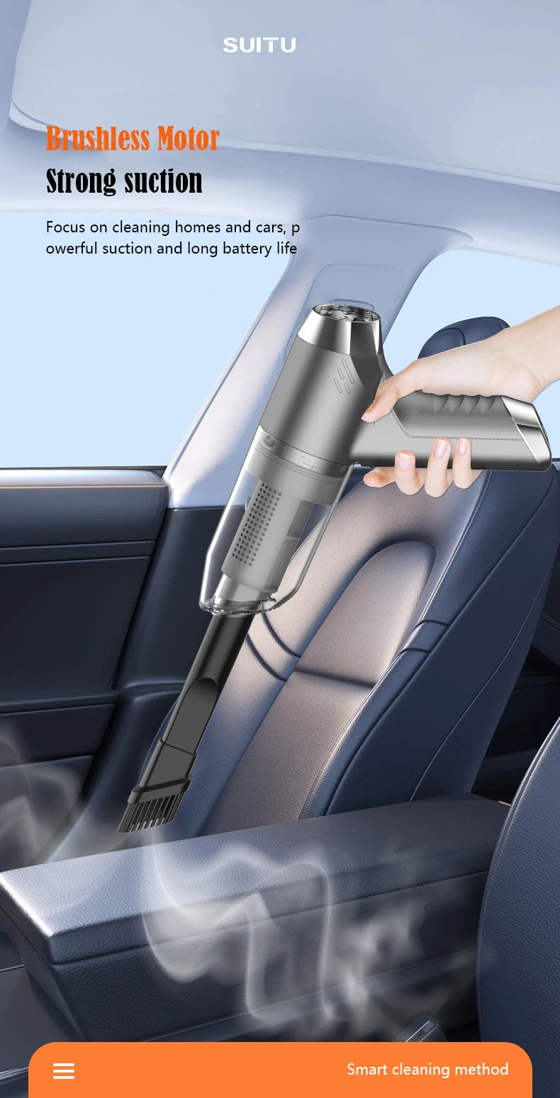 Mi 120000Pa Strong Suction Vacuum Cleaner Portable Handheld Mini Wireless Vacuum Cleaner Home Appliance For Car Home Office