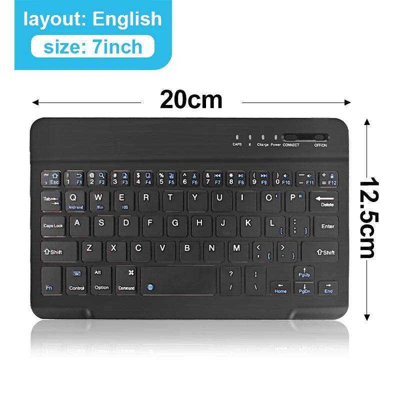 EMTRA Bluetooth Wireless Keyboard Mouse For Samsung Xiaomi Huawei Tablet For iPad Air Mini 5 Pro Spanish Korean Russian Keyboard