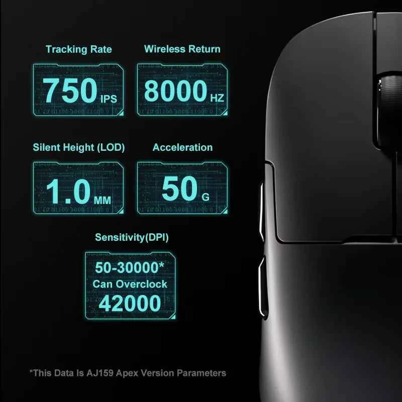 AJAZZ AJ159 APEX/AJ159PRO Wireless Gamer Mouse with RGB Magnetic Charging Base Lightweight  for PC Laptop