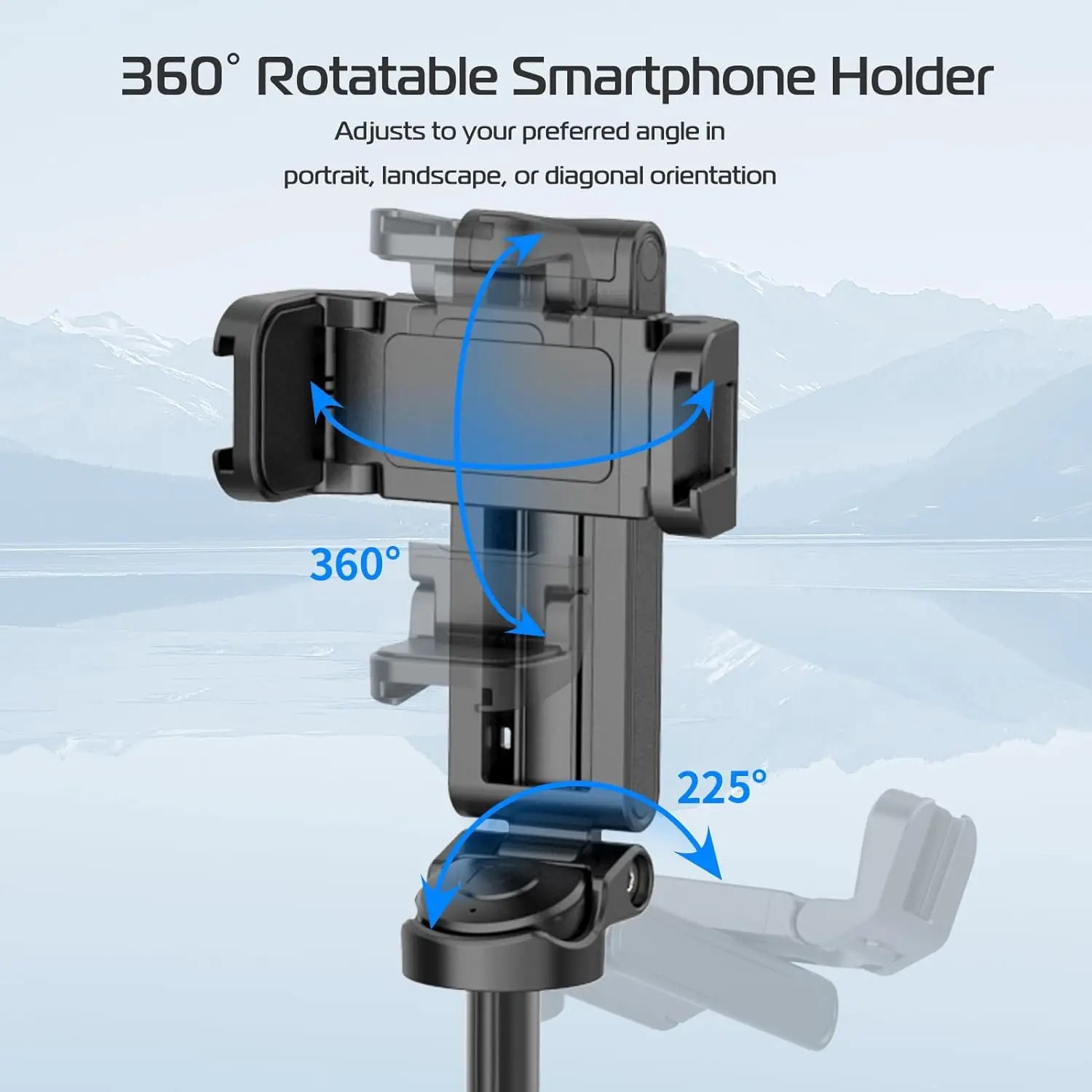 Ulanzi JJ02 Wireless Selfie Tripod With Bluetooth Remote Control Portable Foldable Monopod For Smart Phone Booster Handle Grip