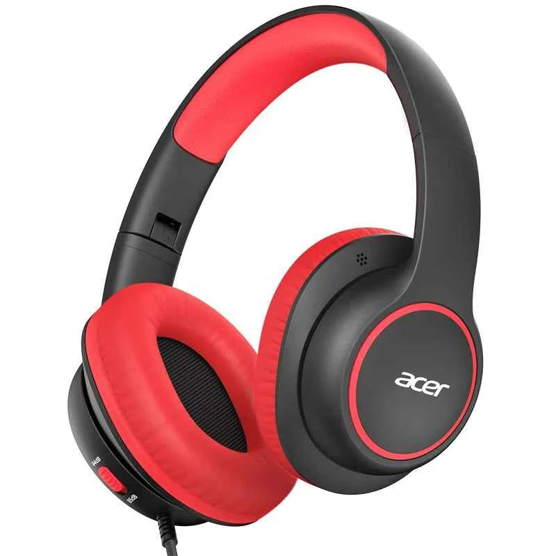 Acer OHR328 Kids Headphones Wired – Over-Ear School Headset with Volume Limit 85/94dB, 3.5mm Jack, Foldable Safe Headphones for Toddlers & Children