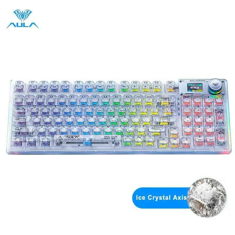 AULA F98PRO (Transparent) Wireless Mechanical Keyboard