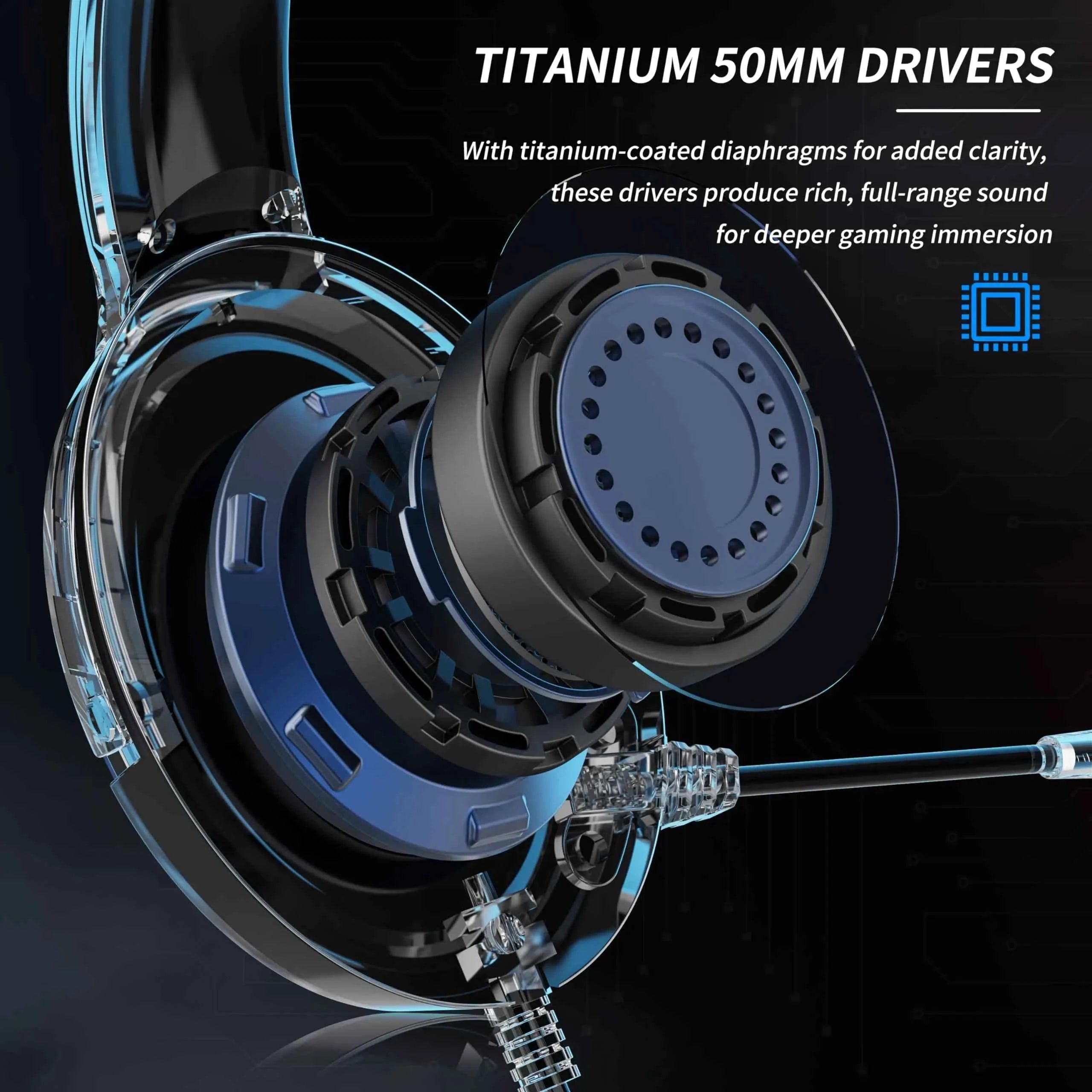 BINNUNE Gaming Headset with Mic – Wired Headphones for PS5, PS4, Xbox Series X|S, Xbox One, PC & Switch, Noise Cancelling Stereo Gaming Headphones.