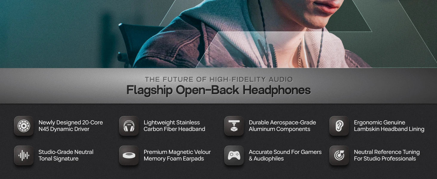 THIEAUDIO Cypher Flagship Dynamic Driver Open-Back Headphones with Immersive Open-Back Soundstage