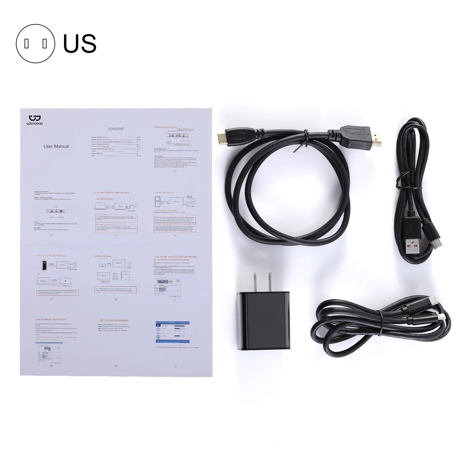 14 Inch Portable Monitor Dual screens For PC/Phone/PS4/PS5/Switch1/Switch2/Xbox 16:9 16:10 IPS FHD Screen Ship From US
