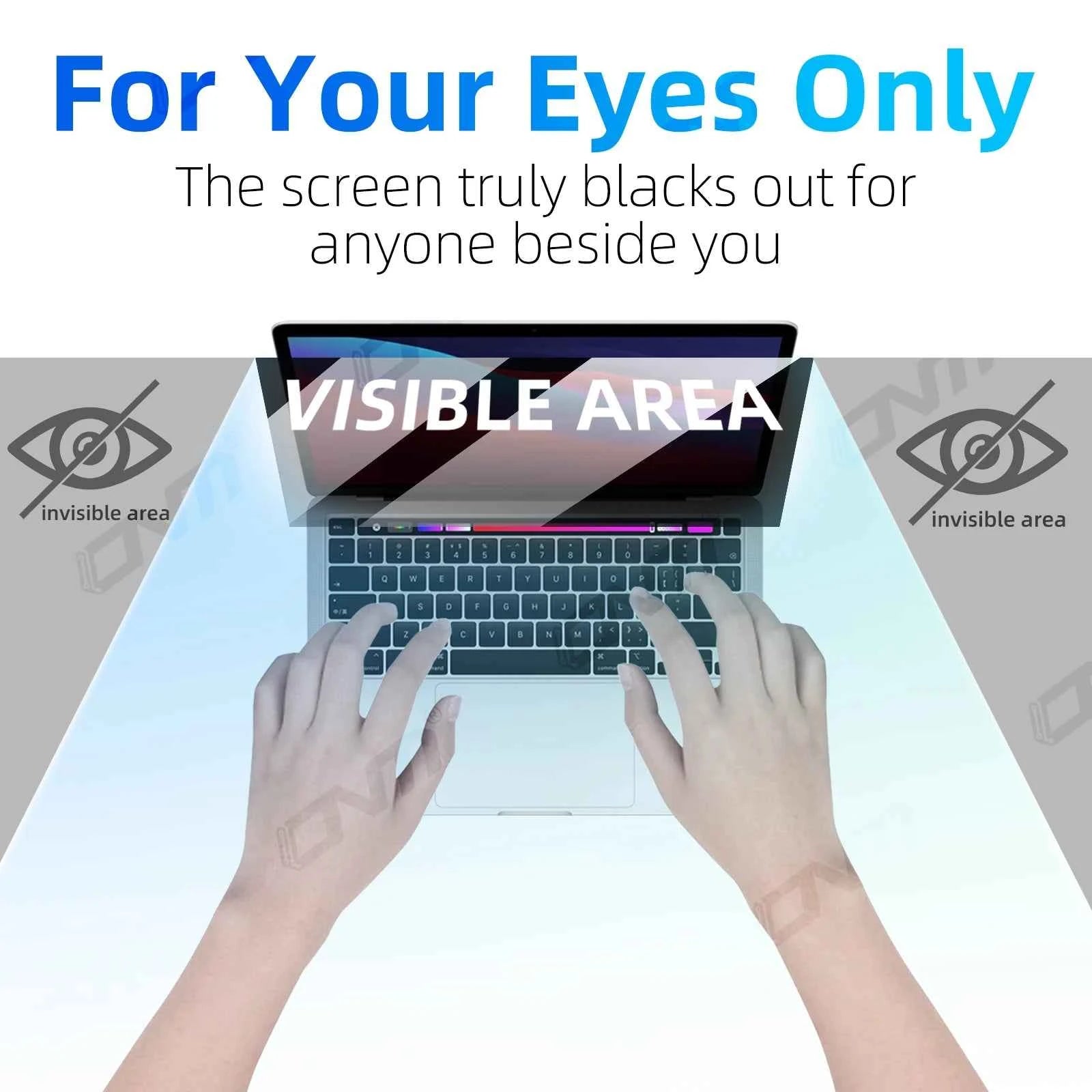 Privacy Screen Protector 11.6-32 inch 16:9/16:10/5:4 Laptop Desktop, 28° Anti-Spy Anti-Glare Matte Blue Light Filter Film 0.45mm