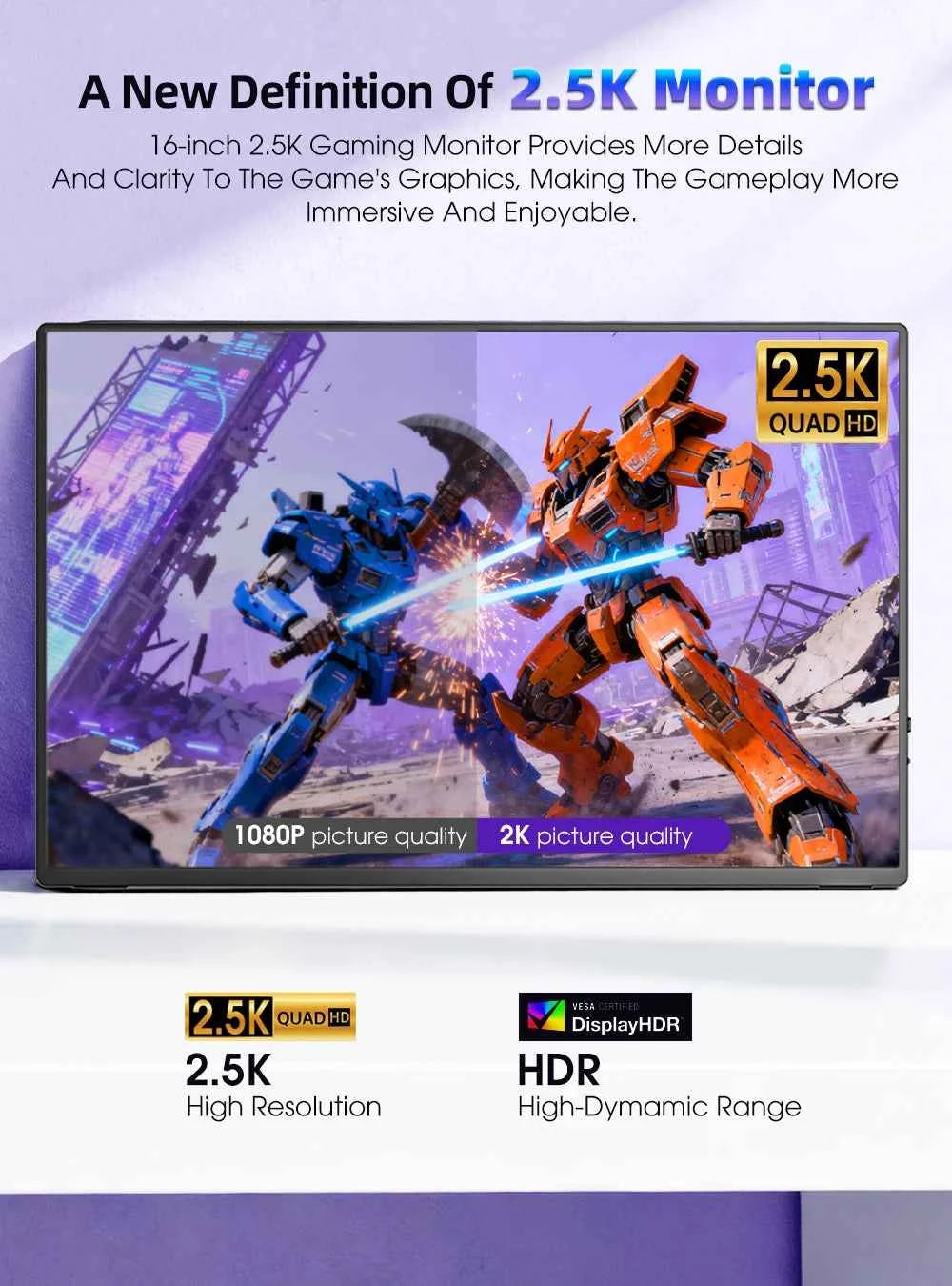 UPERFECT 2.5K Portable Monitor 16