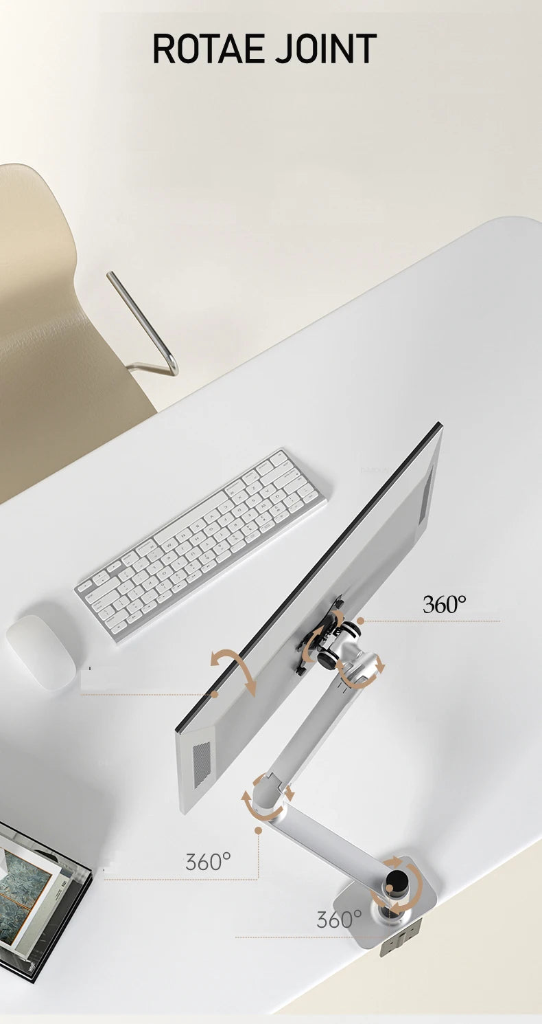DL-7013 17-32' Mechanical Spring Aluminum Steel LCD Monitor Mount TV Wall Bracket Mount Long Arm 840mm 2-10kg VESA 100x100