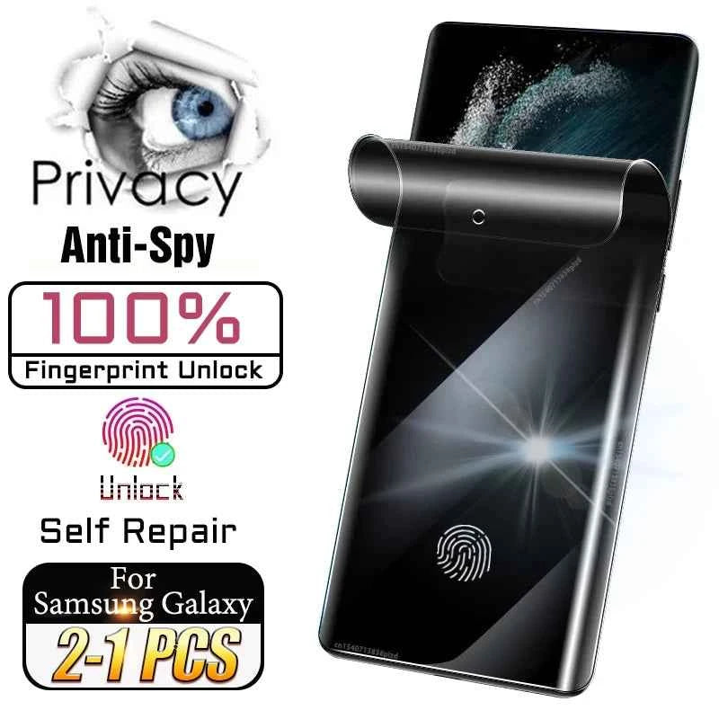 Self Repair Privacy Film For Samsung Galaxy S26 S25 S24 S23 Ultra S22 S21 S20 Plus  Anti-Spy Screen Protector Note 20 10 S10 5G