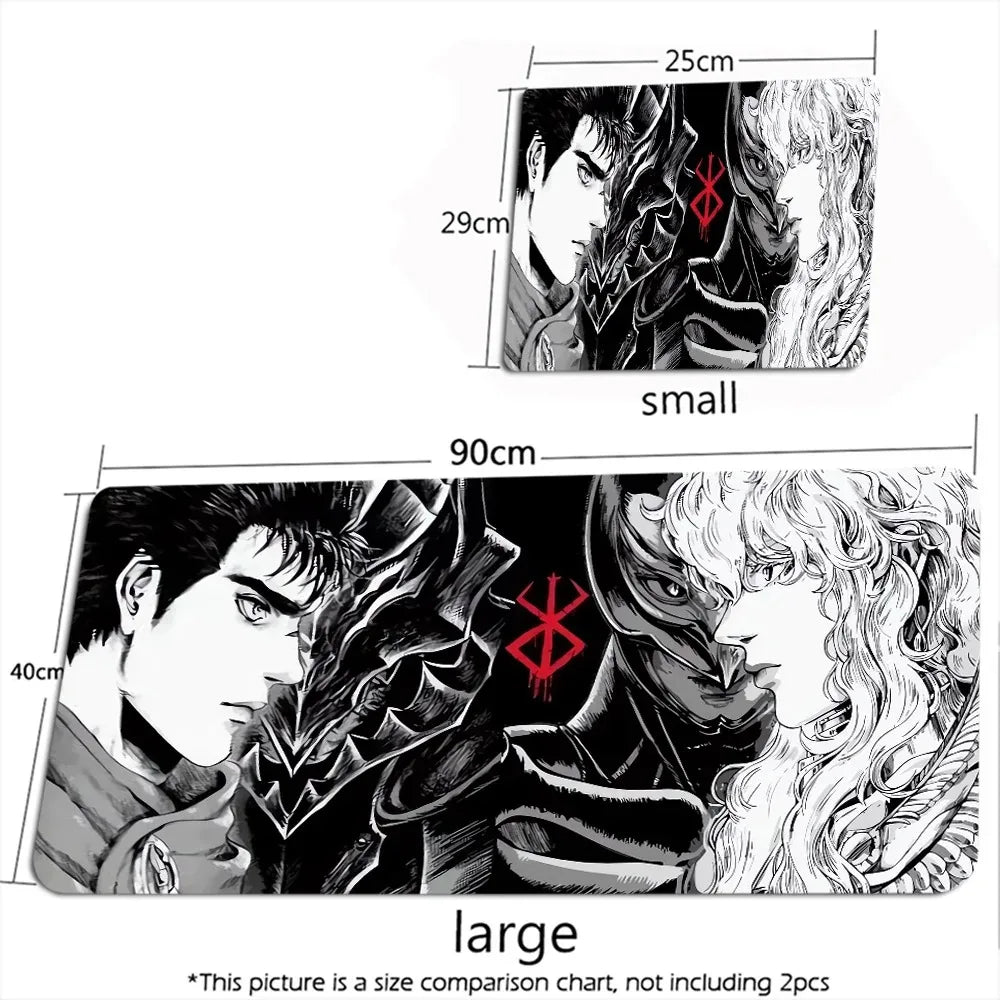 Guts Sword in Berserk Mouse Mat XXL Computer Accessories Large Keyboard Laptop Table Pad The New Product Gamer Gaming Mousepad