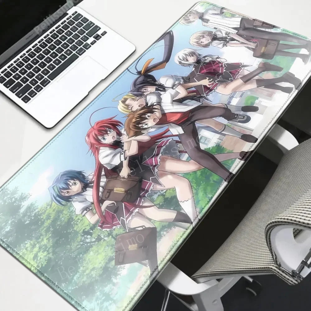 High School DxD Animation Computer Table Decoration mousepad Speed Big mouse pad Large Setup Gaming Accessories Keyboard deskmat
