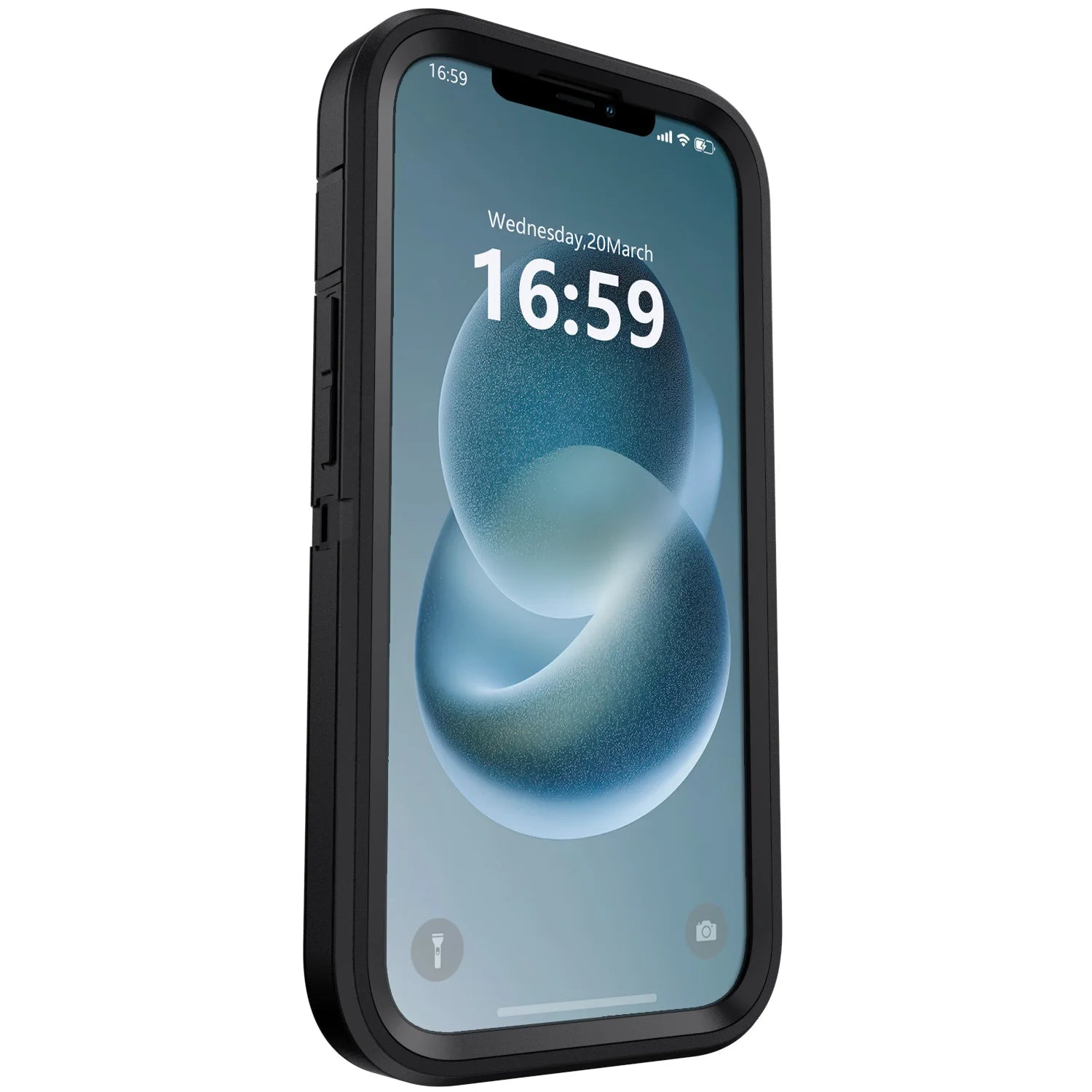 For iPhone 13/iPhone 13 Pro/iPhone 13 Pro Max 5G 3-Layers Heavy Duty Protective Kickstand Phone Cover Black Case