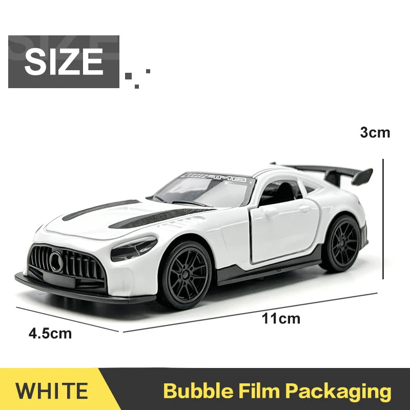 1:43 Alloy 3 Doors Open HUAYRA Die Cast Model Race Car Toy with Pullback Action Model Car for Collection and Ornament  Gift