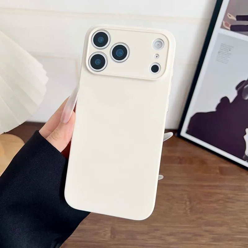 Liquid Silicone luxury Original Cover For iPhone 17 16 15 14 Pro Max 17 Air 16 PLus Case TPU Protect Skin Smooth Shockproof Case
