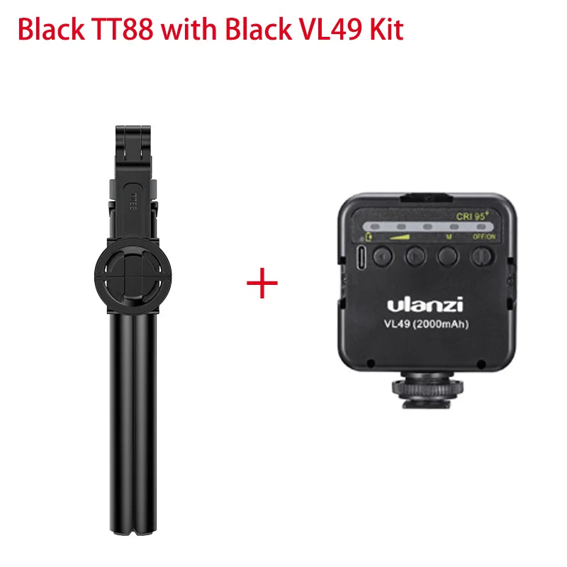 Ulanzi TT88 1.44M Overhead Selfie Stick Phone Tripod with Magnetic Clamp Wireless Remote Extension Tripod for LiveStreaming Vlog