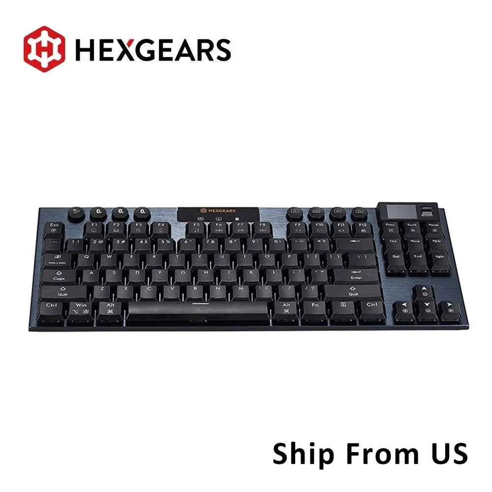 HEXGEARS A3 Bluetooth/2.4GWirless/Type-C Wired Mechanical Keyboard 87 Key RGB Hot Swap Kailh Switch Gaming Keyboard Mechanical