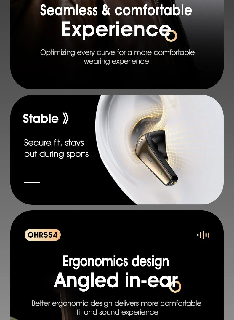 [Official Acer Product] Ohr554 New Wireless Bluetooth Headphones In-Ear Design Comfortable for Wearing Sports Running Calls Noise Reduction Stereo Sound Quality