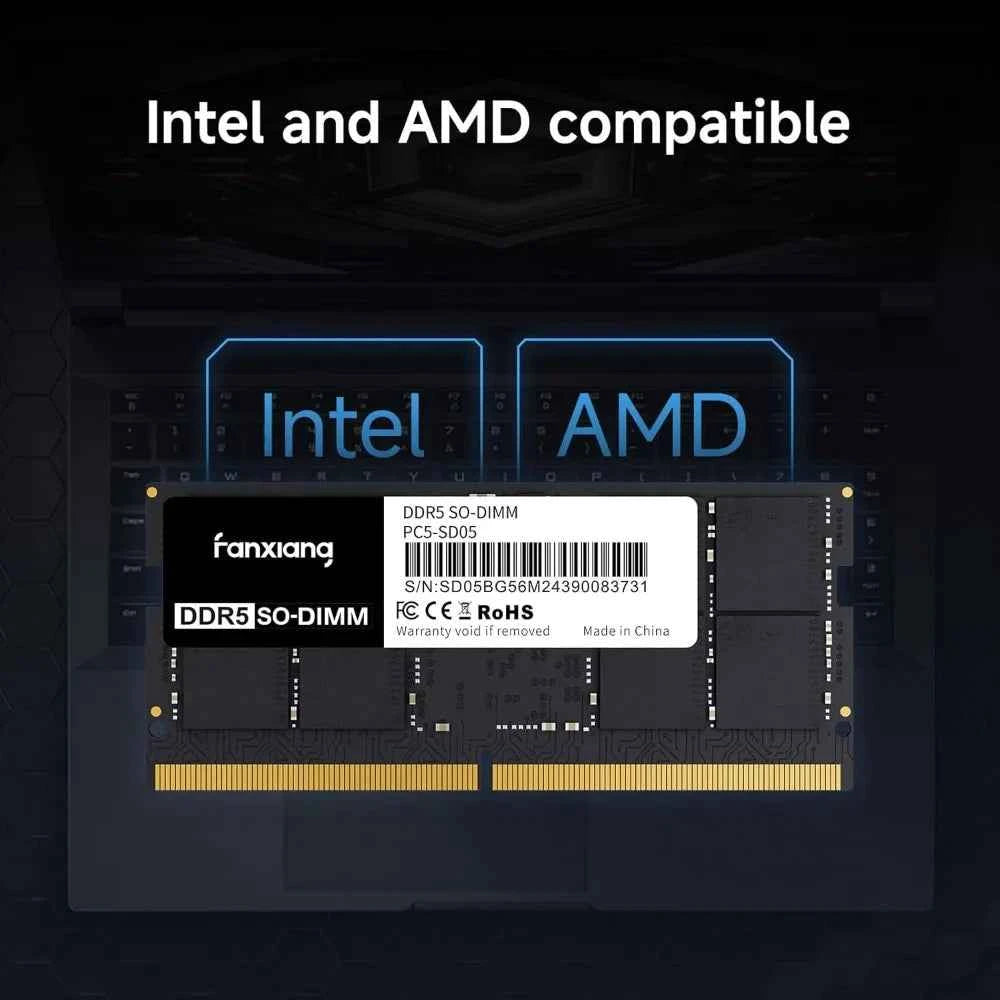 Garden Furniture SODIMM DDR5 4800MHz RAM 64GB Kit (2 x 32GB),CL40 1.1V SODIMM 262 Pin Laptop Memory Module Ram