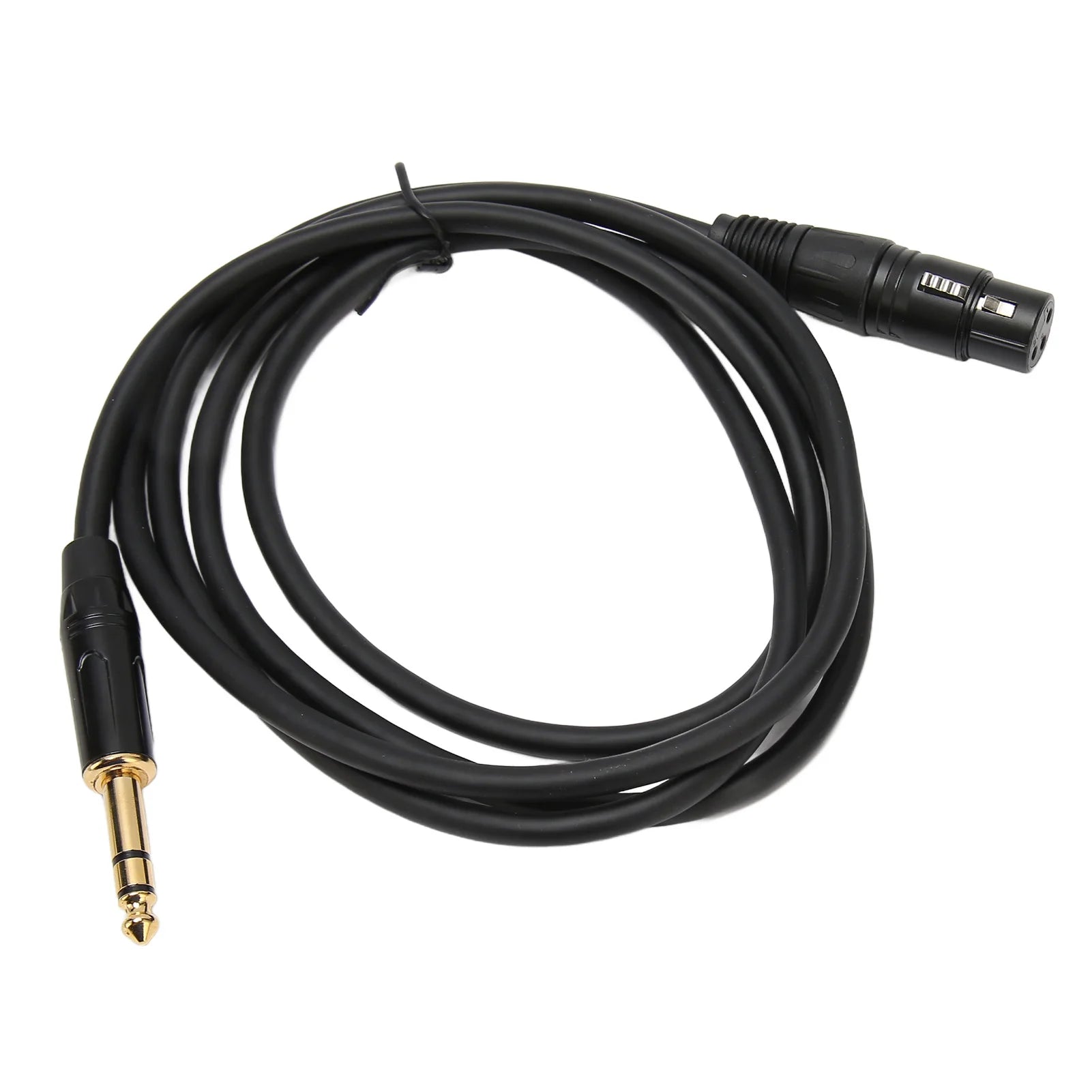 XLR Female To 1/4 Inch TRS Cable Low Latency XLR 3pin Female Cable Balanced Interconnect for 48V Phantom Power for Microphone
