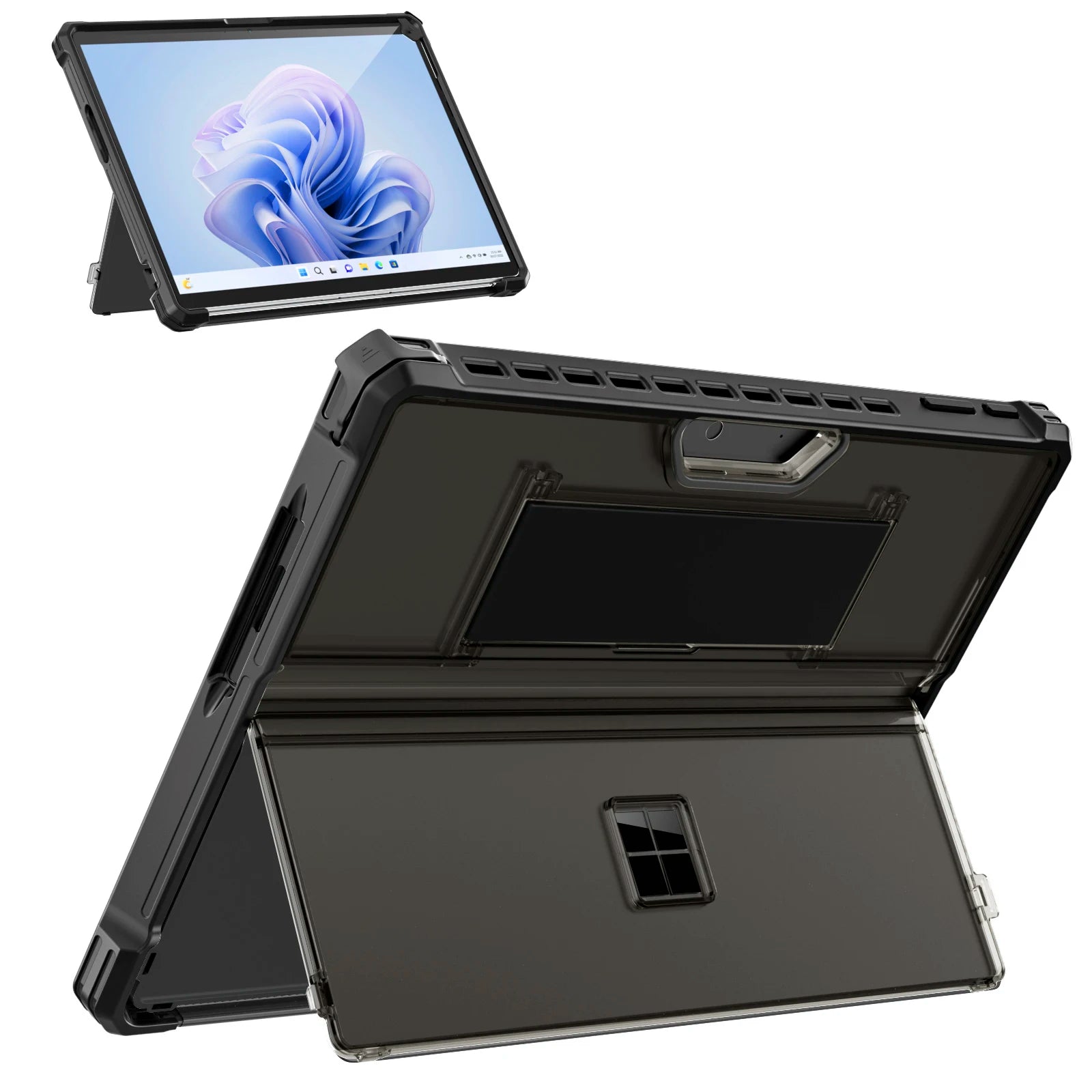 Case for Microsoft Surface Pro 11, Surface Pro 10, Surface Pro 9 13 Inch, All-in-One Rugged Cover with Kickstand Protective Case