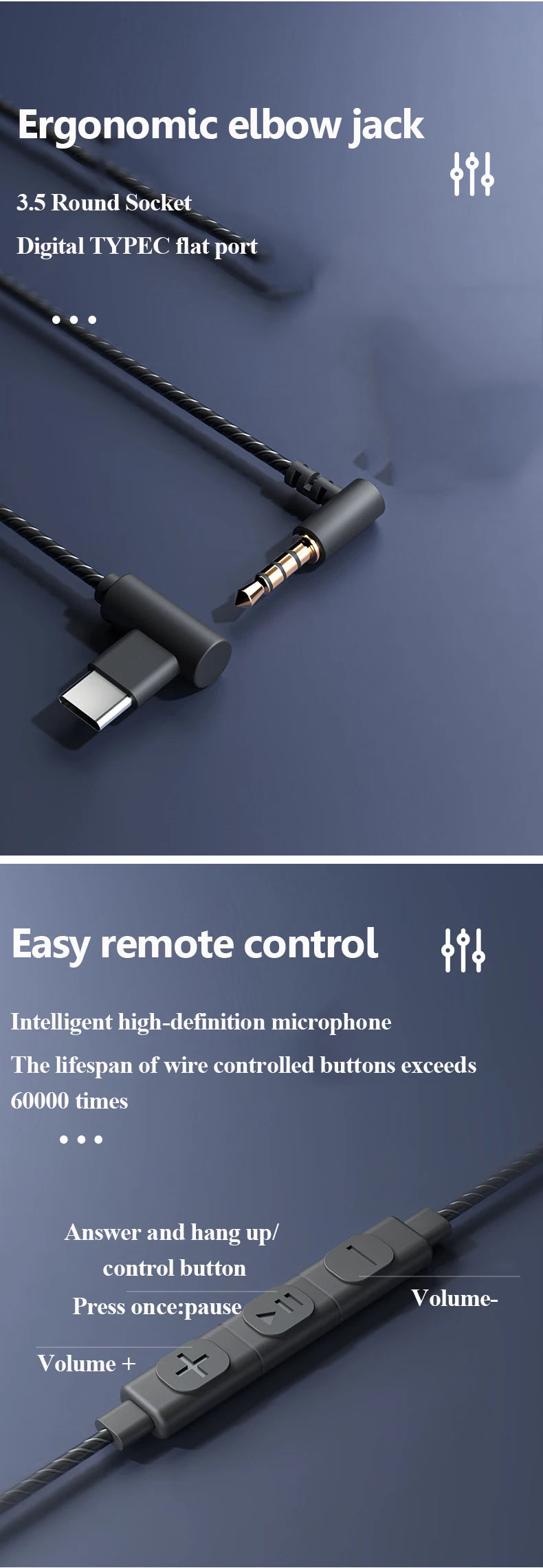 Open Ear Air Conduction Headphones 3.5mm Wired Stereo Not in Ear Music Headset Ultra Light with Microphone for IOS Andriod Phone