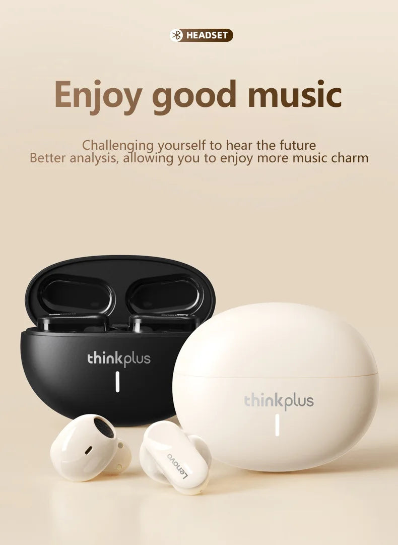 New Original Lenovo LP19  Bluetooth 5.1 Earphones TWS Sports Headphones Wireless In-Ear Earbuds Dual HD Microphone Headset