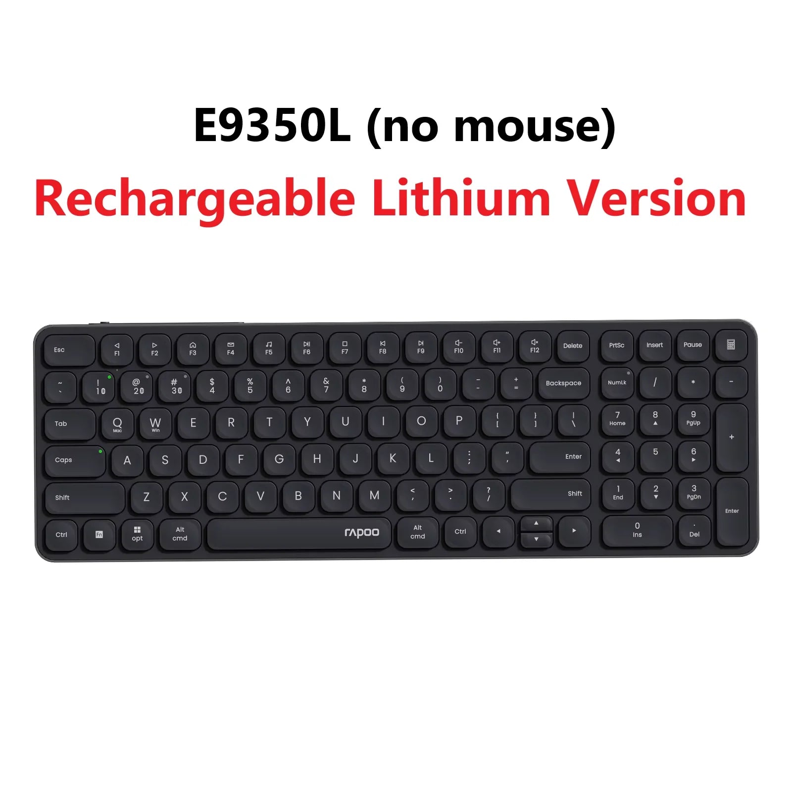 Rapoo 9010M Multi-Device Wireless Bluetooth Keyboard Mouse Set 2.4G/Bluetooth 5.0/4.0 Keyboard and Mouse Combo Support 4 Devices