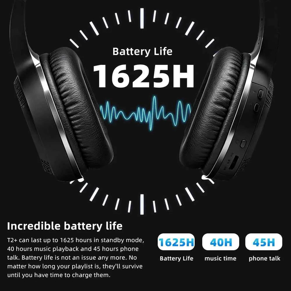 Bluedio HT Wireless Headphones Bluetooth 5.4 HIFI Sound Wired Headset 57mm Loudspeaker Built-in Microphone 650mAh Battery